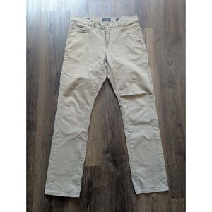 Lucky Brand Jeans Mens 32x32 Beige Tan Cotton Stretch 410‎ Athletic Slim Fit